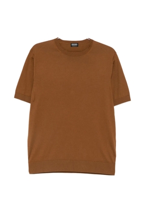 Zegna crew-neck T-shirt - Brown