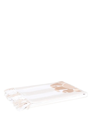 Sundek striped beach towel - Neutrals