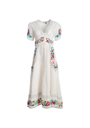 Rixo Novara midi dress - White