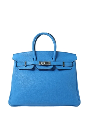 Hermès Pre-Owned Birkin 25 leather tote bag - Blue