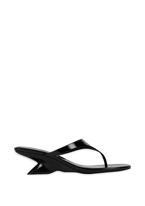 Jeffrey Campbell sculpted-heel thong sandals - Black
