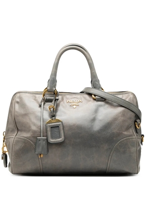 Prada Pre-Owned 2010-2026 Vitello Shine Bauletto satchel - Grey