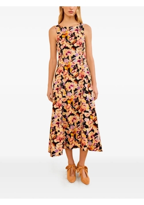 Ulla Johnson Georgia floral-print midi dress - Black