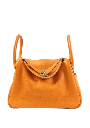 Hermès Pre-Owned Lindy 30 leather shoulder bag - Orange