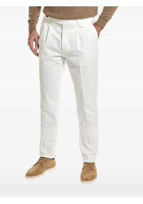 Brunello Cucinelli pleated tailored trousers - White
