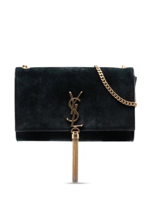 Saint Laurent Pre-Owned 2014 Medium Suede Monogram Kate Tassel crossbody bag - Black