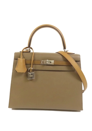 Hermès Pre-Owned Kelly 25 leather handbag - Neutrals