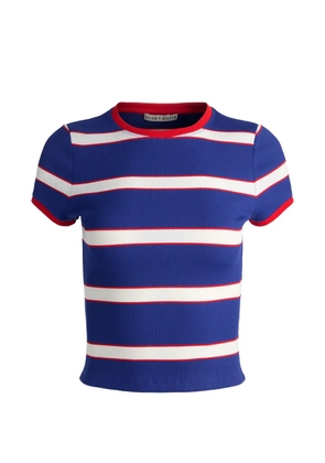 alice + olivia Onie striped T-shirt - Blue