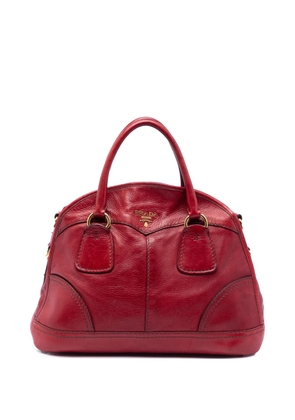 Prada Pre-Owned 2010-2026 Cervo Shine satchel - Red