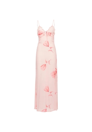 MAR DE MARGARITAS Riley floral-print ruffled maxi dress - Pink