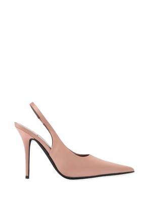 Jeffrey Campbell satin-finish slingback pumps - Neutrals