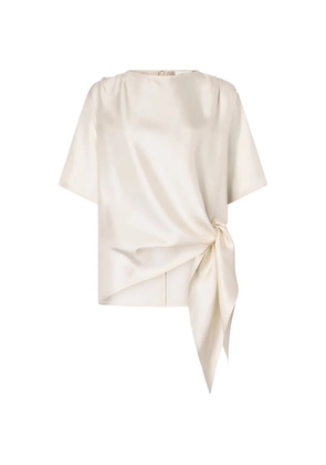 LouLou de Saison Mano asymmetric knotted top - Neutrals
