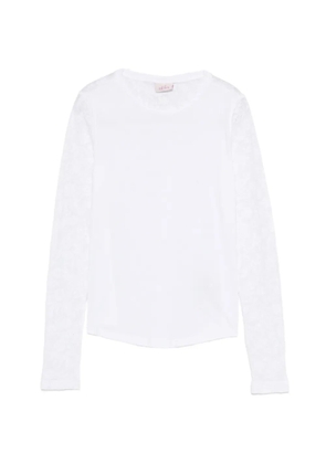 DEHA lace-sleeves T-shirt - White