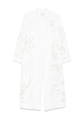 Forte Forte embroidered coat - White