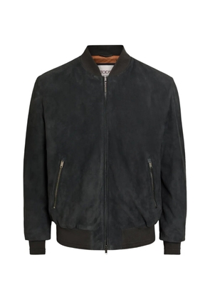 Tod's Brera suede bomber jacket - Grey