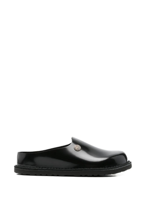 Birkenstock X SFTM logo-stud leather mules - Black