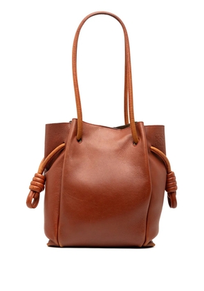 Loewe Pre-Owned 2018 Small Leather Flamenco Knot tote bag - Brown
