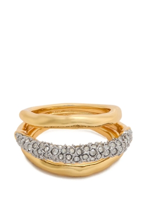 Alexis Bittar Solanales Orbiting crystal-embellished ring - Gold