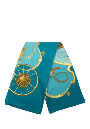 Hermès Pre-Owned 1980-2000 Springs Silk Scarf 90 scarves - Blue