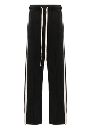Nahmias side-stripe appliqué jogger trousers - Black