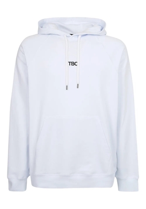 14BROS logo-print hoodie - White