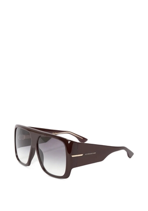 Victoria Beckham oversized square-frame sunglasses - Brown