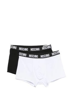 Moschino logo-waistband boxers set (set of two) - Black