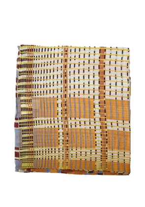 mapoésie Utopie geometric-print scarf - Yellow
