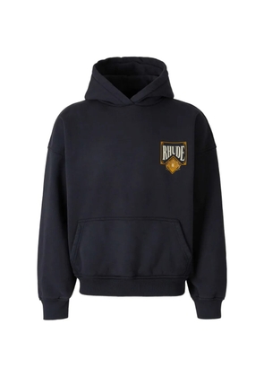 RHUDE logo-print hoodie - Blue