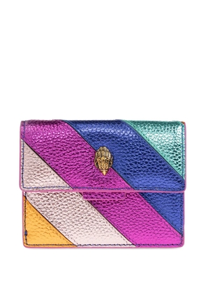 Kurt Geiger London Kensington striped card-holder - Purple
