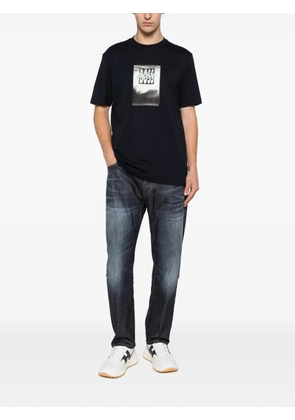 BOSS logo-print T-shirt - Blue