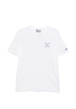 MC2 Saint Barth Portofino embroidered-logo T-shirt - White