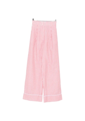 Riviera striped-pattern pants - Red