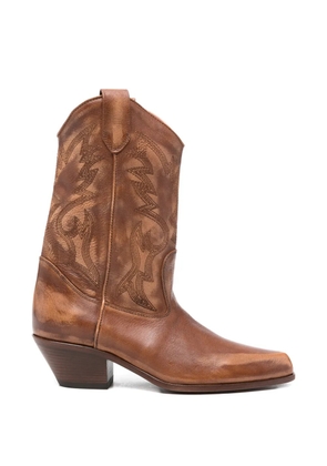 Vic Matie leather cowboy boots - Brown