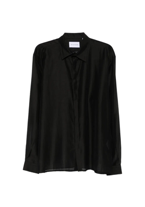 MARSEM contrast-stitch long-sleeve shirt - Black
