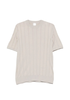 Eleventy vertical-stripe T-shirt - Neutrals