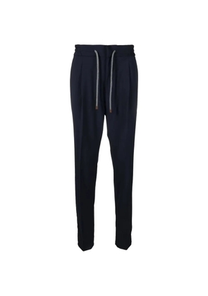 Brunello Cucinelli drawstring trousers - Blue