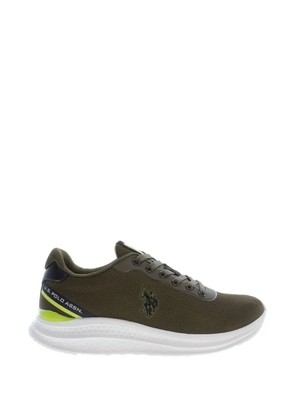 U.S. POLO ASSN. logo-patch lace-up sneakers - Green