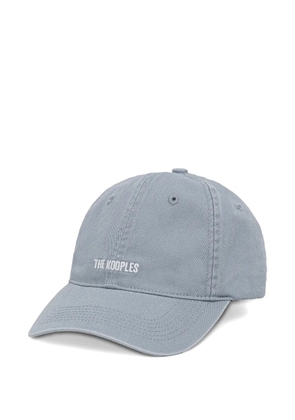 The Kooples logo-embroidered baseball cap - Blue