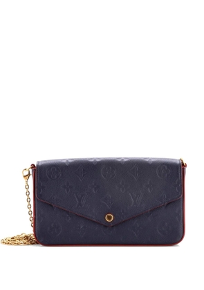 Louis Vuitton Pre-Owned Felicie Pochette Monogram Empreinte Leather crossbody bag - Blue