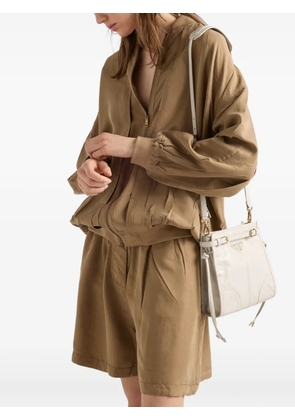 Prada Bonnie leather mini shoulder bag - White