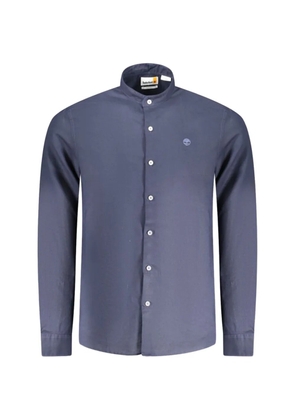 Timberland mandarin-collar long-sleeve shirt - Blue