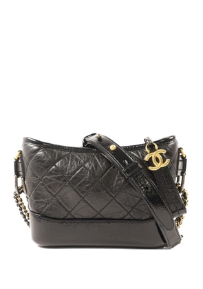 CHANEL Pre-Owned Gabrielle quilted leather shoulder bag - Black