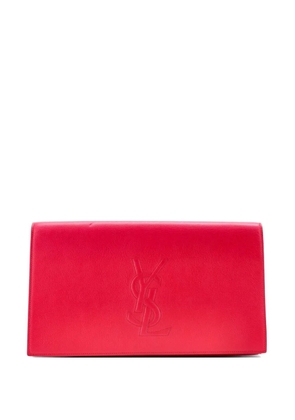Saint Laurent Pre-Owned Belle de Jour Leather Large clutch bag - Pink