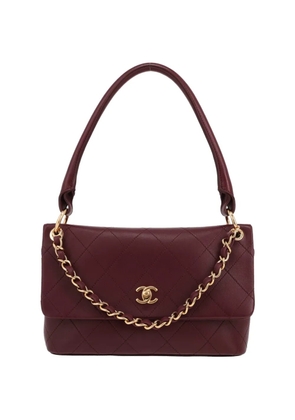 CHANEL Pre-Owned 2025 Sac à rabat diamond-quilted shoulder bag - Red