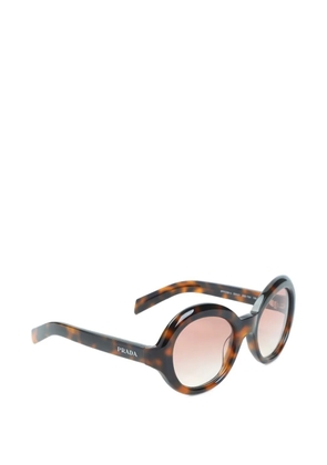 Prada Eyewear tortoiseshell-effect round-frame sunglasses - Brown