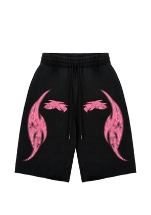 GODMADE Vivid graphic-print shorts - Black