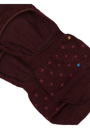 Zegna diamond-pattern socks (set of five) - Red