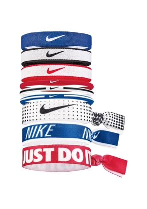 Nike mixed logo 9 set headband - White
