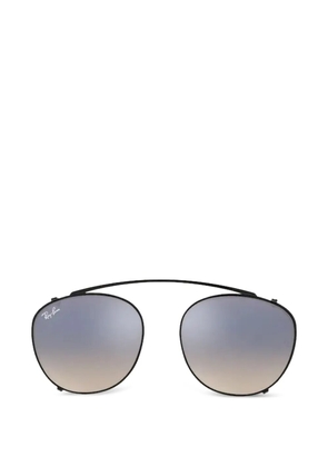 Ray-Ban clip-on round-frame sunglasses - Black